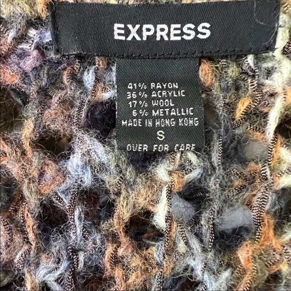 Express Bohemian Sweater Poncho - Picture 9 of 12